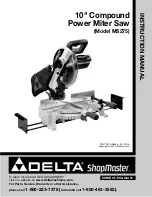 Предварительный просмотр 1 страницы Delta ShopMaster MS275 Instruction Manual