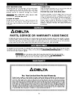 Preview for 25 page of Delta ShopMaster TS200 Instruction Manual