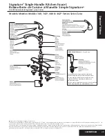 Preview for 1 page of Delta Signature 142* Series Parts List