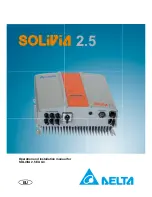 Delta SOLIVIA 2.5 EU G3 Operation And Installation Manua preview