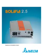 Delta Solivia 2.5 Operation And Installation Manual предпросмотр