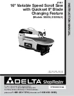 Предварительный просмотр 1 страницы Delta SS350 Instruction Manual