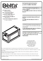 Preview for 1 page of Delta STORAGE BOX Assembly Instructions Manual