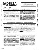 Delta T13H Series Instruction Sheet preview