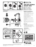 Delta T17030 Specification Sheet предпросмотр