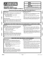 Delta TECK 27C Series Instruction Sheet предпросмотр