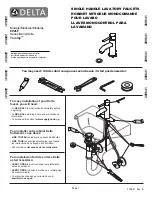 Preview for 1 page of Delta Tommy 692LF Quick Start Manual