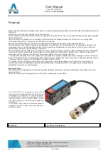 Preview for 1 page of Delta TR-1D-HD P2 User Manual