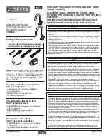 Предварительный просмотр 1 страницы Delta TRINSIC Series Installation Instructions Manual