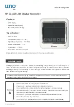 Preview for 2 page of Delta UNOac A8 Installation Manual