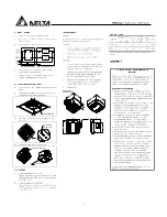 Preview for 2 page of Delta VFB080C4L1 Installation And Operating Instructions