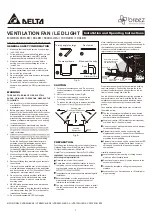 Delta VFB080C4LED2-A Installation And Operating Instructions preview