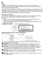 Предварительный просмотр 2 страницы Delta VFD-L User Manual