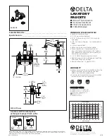 Delta Victorian 4555-LHP Series Specification предпросмотр