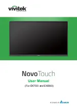 Preview for 1 page of Delta Vivitek NovoTouch EK750i User Manual