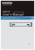 Delta Vivotek ND9213P User Manual preview