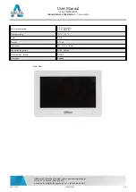 Preview for 3 page of Delta VTH5422HW User Manual