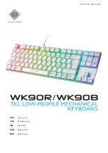 Deltaco Gaming WK90R User Manual preview