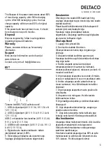 Предварительный просмотр 5 страницы Deltaco PB-C1001 User Manual