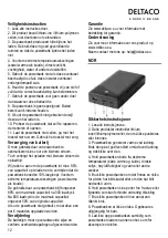 Preview for 12 page of Deltaco PB-C1001 User Manual