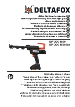 Preview for 1 page of Deltafox 77005301 Translation Of The Original Instructions For Use