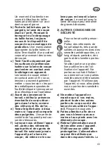 Preview for 43 page of Deltafox DG-CGS 7220 Translation Of The Original Instructions For Use