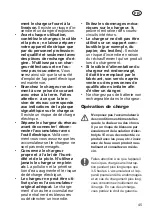 Preview for 45 page of Deltafox DG-CGS 7220 Translation Of The Original Instructions For Use