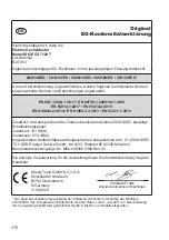 Предварительный просмотр 176 страницы Deltafox DG-ECS 7120 T Translation Of The Original Instructions For Use