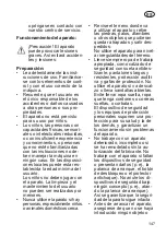 Preview for 147 page of Deltafox DG-ESA 1536 Original Instructions For Use