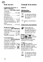 Preview for 58 page of Deltafox DP-CWL 2042 Translation Of The Original Instructions For Use