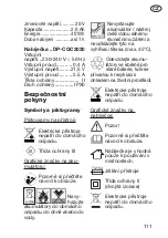 Preview for 111 page of Deltafox DP-CWL 2042 Translation Of The Original Instructions For Use