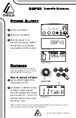 Preview for 8 page of DeltaLab DBFX1 User Manual