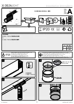 deltalight M20H-HEDRA L DIM5 Installation Instruction предпросмотр