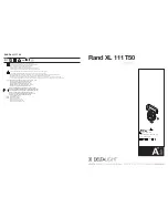 Preview for 1 page of deltalight RAND XL 111 T50 Manual