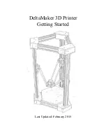 DeltaMaker 3D Printer Getting Started preview