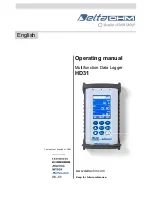 DeltaOHM HD31 Operating Manual предпросмотр