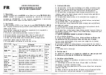 Preview for 2 page of Deltaplus M3000 A2 Instructions For Use Manual