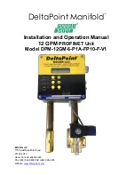 Предварительный просмотр 1 страницы DeltaPoint Manifold DPM-12GM-6-P1A-FP10-F-V1 Installation And Operation Manual