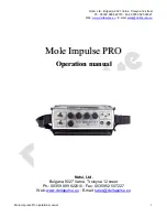 DeltaPulse Mole Impulse PRO Operation Manual preview