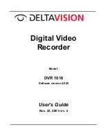 DELTAVISION DVR 1016 User Manual предпросмотр