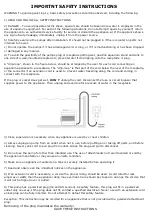 Preview for 2 page of Deltec E-Flow24V Operating Instructions Manual