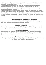 Preview for 4 page of Deltec E-Flow24V Operating Instructions Manual