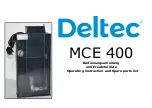 Preview for 1 page of Deltec MCE 400 Operating Instructions And Spare Parts List