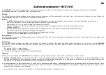 Preview for 3 page of Deltec MCE 400 Operating Instructions And Spare Parts List