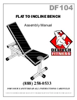 Deltech Fitness DF104 Assembly Manual preview