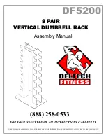 Preview for 1 page of Deltech Fitness DF5200 Assembly Manual