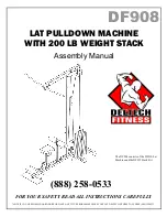 Deltech Fitness DF935 Assembly Manual preview