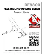 Preview for 1 page of Deltech Fitness DF9800 Assembly Manual