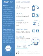 Preview for 1 page of Deltenna WiBE HS21 Quick Start Manual