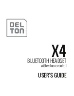 Предварительный просмотр 1 страницы Delton X4 User Manual